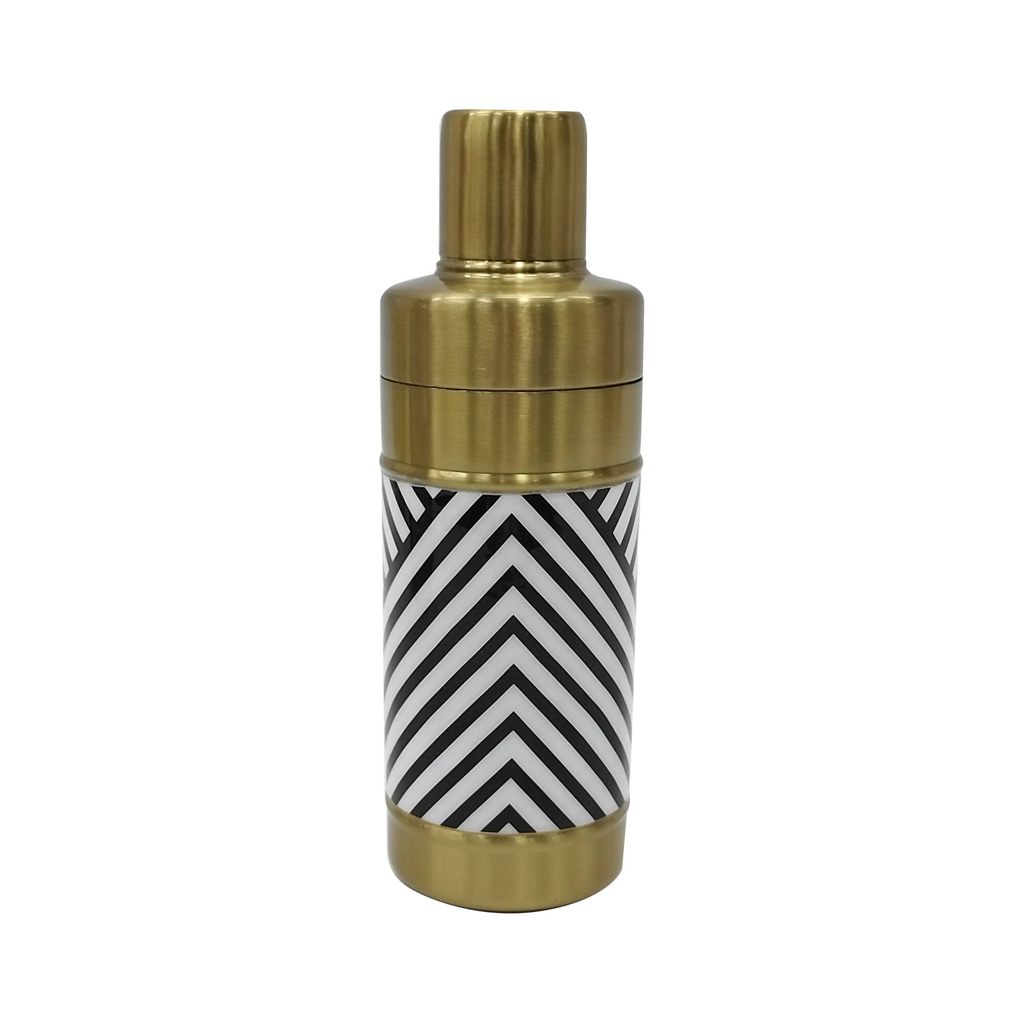Jonathan Adler x Michaels 8.25" Black & White Cocktail Shaker